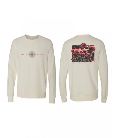 Death Cab for Cutie In Bloom Ivory Garment Dyed French Terry Pullover Crewneck Sweatshirt $18.50 Sweatshirts