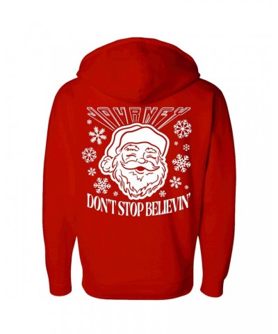 Journey Don't Stop Believin' Santa Zip Hoodie $22.75 Sweatshirts