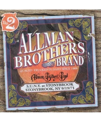 Allman Brothers Band SUNY AT STONYBROOK 9/19/71 (LIVE) CD $8.60 CD