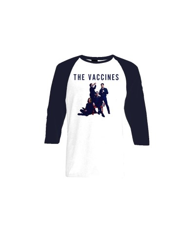 The Vaccines Album Cover White and Navy Baseball Tee $8.00 Shirts