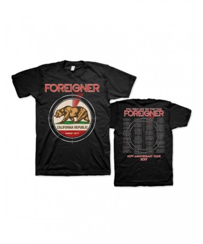 Foreigner Black California Event Tee $9.00 Shirts