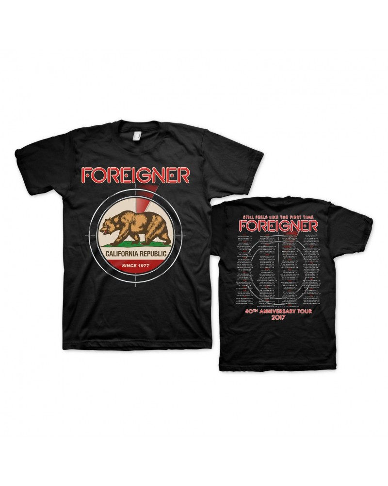 Foreigner Black California Event Tee $9.00 Shirts