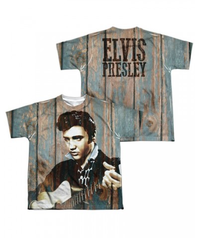 Elvis Presley Youth Shirt | WOODGRAIN (FRONT/BACK PRINT) Sublimated Tee $6.30 Kids