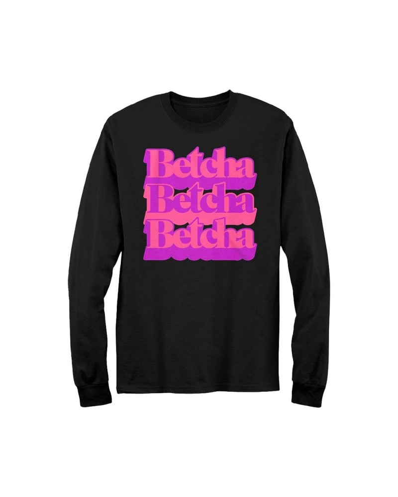 Betcha 70s Type Stack Long Sleeve T-Shirt $11.90 Shirts