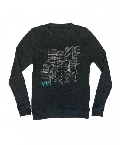 Hozier "Studio" Thermal Shirt in Charcoal $15.60 Shirts