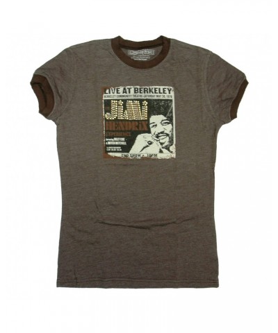 Jimi Hendrix Hendrix Live At Berkeley Ladies Ringer T-Shirt $11.73 Shirts