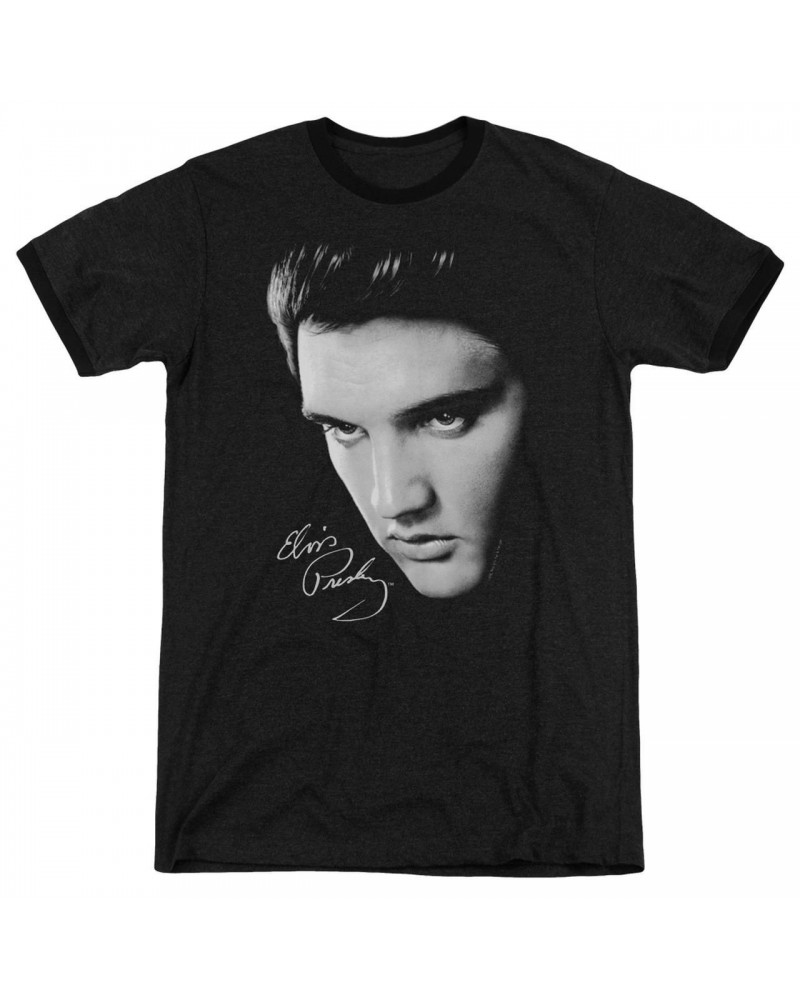 Elvis Presley Shirt | FACE Premium Ringer Tee $7.92 Shirts