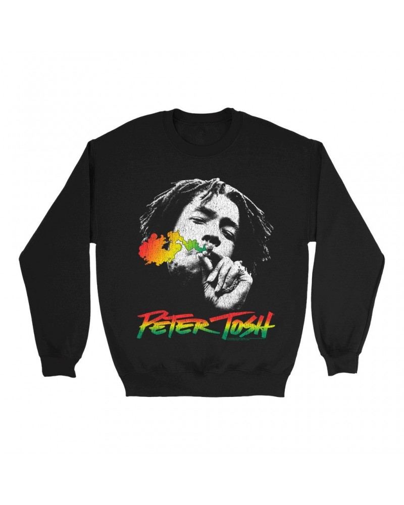 Peter Tosh Sweatshirt | Legalize it Magical Smoke Sweatshirt $10.49 Sweatshirts