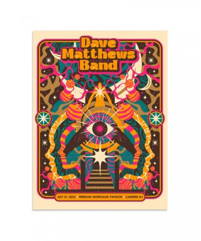 Dave Matthews Band Show Poster Camden NJ 7/21/2023 $26.40 Decor