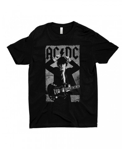 AC/DC T-Shirt | Angus Young Distress Photo Design Shirt $12.23 Shirts