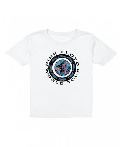 Pink Floyd Kids T-Shirt | World Tour 1987 Circular Logo Kids T-Shirt $12.48 Kids