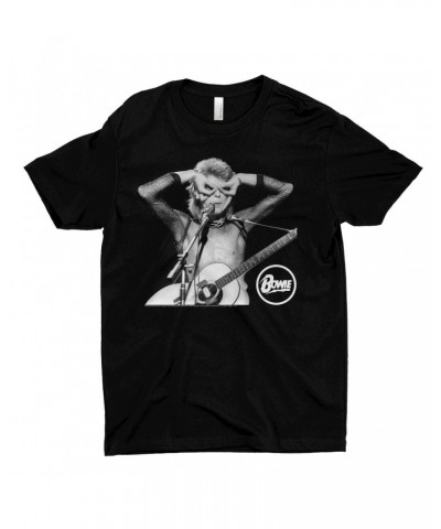 David Bowie T-Shirt | Hand Glasses In Concert Shirt $9.48 Shirts