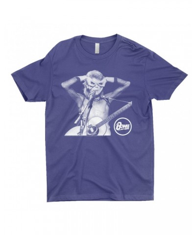 David Bowie T-Shirt | Hand Glasses In Concert Shirt $9.48 Shirts