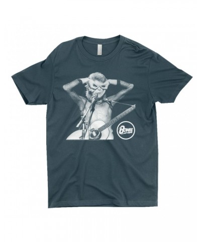 David Bowie T-Shirt | Hand Glasses In Concert Shirt $9.48 Shirts