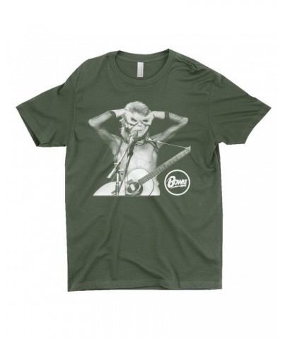 David Bowie T-Shirt | Hand Glasses In Concert Shirt $9.48 Shirts