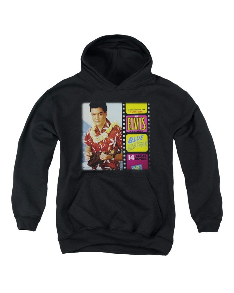 Elvis Presley Youth Hoodie | BLUE HAWAII ALBUM Pull-Over Sweatshirt $9.86 Sweatshirts