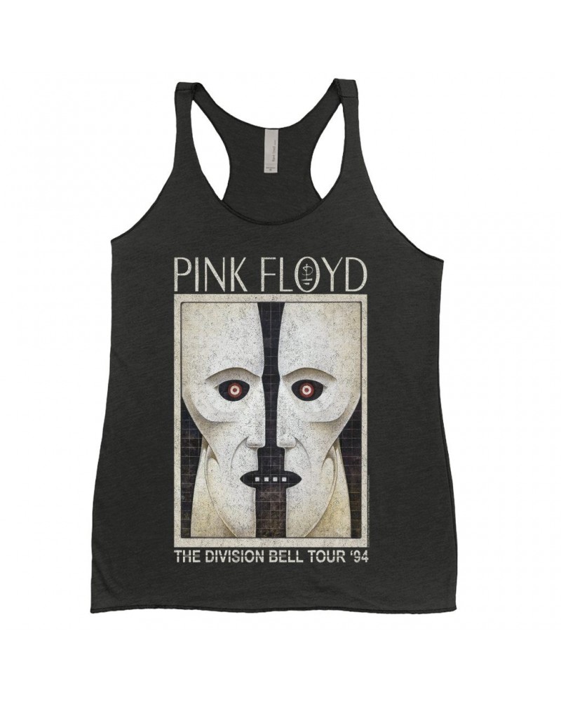 Pink Floyd Ladies' Tank Top | Division Bell Tour 1994 Distressed Shirt $9.84 Shirts