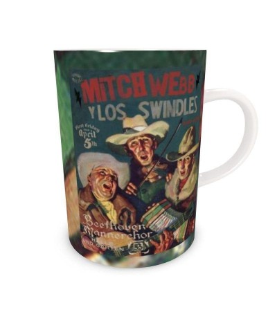 Live Show Poster Series (10 of 12) by H. Michael Karshis | Mitch Webb and the Swindles | Tall Bone China Mug $12.80 Decor