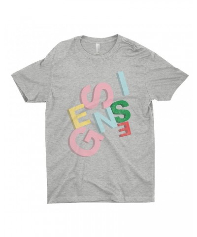 Genesis T-Shirt | Sketch Pastel Letting Distressed Shirt $9.48 Shirts