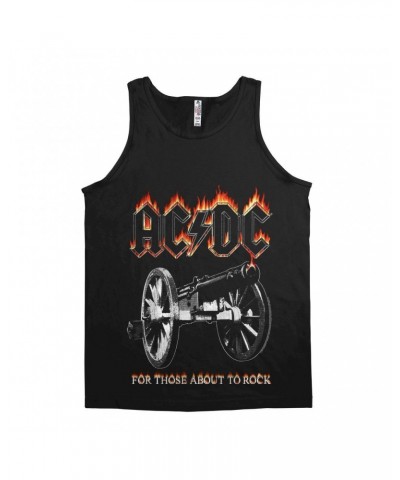 AC/DC Unisex Tank Top | For Those About To Rock Flame Cannon Shirt $11.23 Shirts