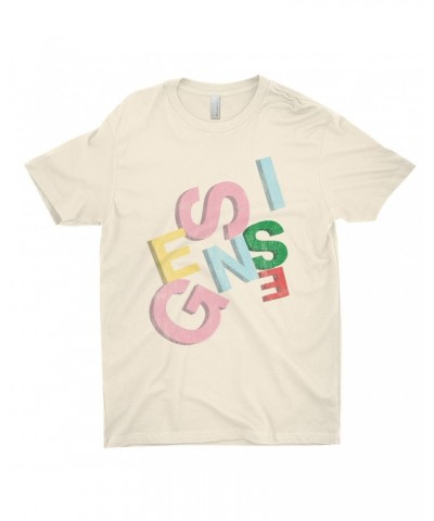 Genesis T-Shirt | Sketch Pastel Letting Distressed Shirt $9.48 Shirts