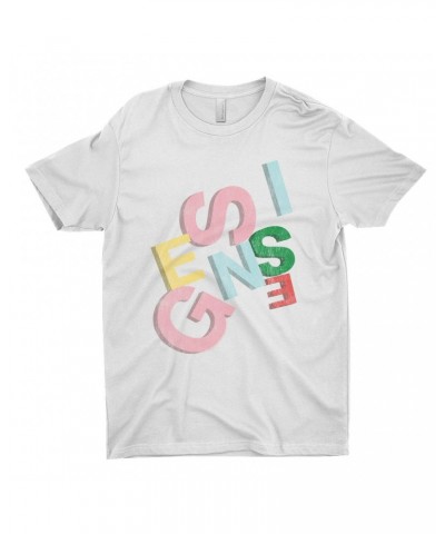 Genesis T-Shirt | Sketch Pastel Letting Distressed Shirt $9.48 Shirts