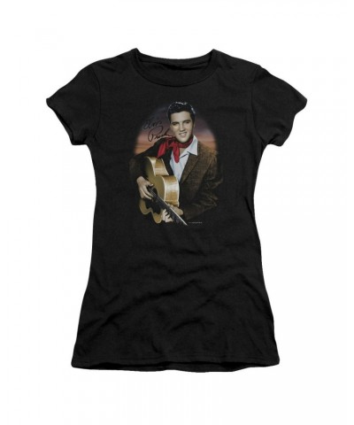 Elvis Presley Juniors Shirt | RED SCARF 2 Juniors T Shirt $8.33 Shirts