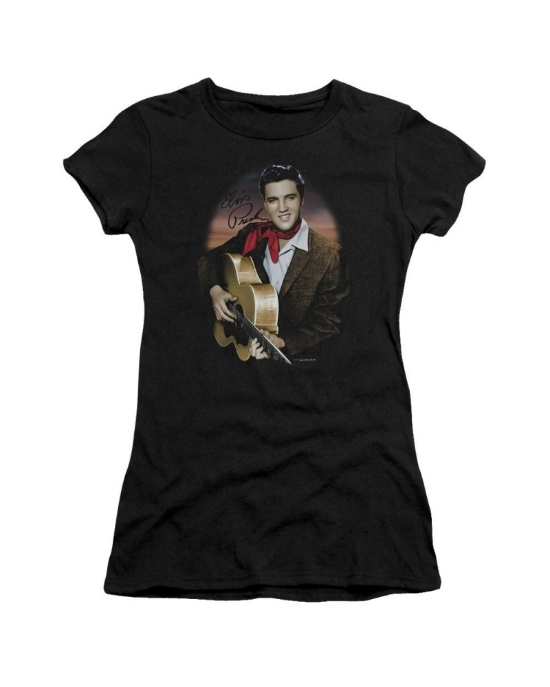 Elvis Presley Juniors Shirt | RED SCARF 2 Juniors T Shirt $8.33 Shirts