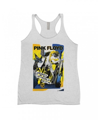 Pink Floyd Ladies' Tank Top | Live At Hertfordshire UK Collage Concert Poster Shirt $10.13 Shirts