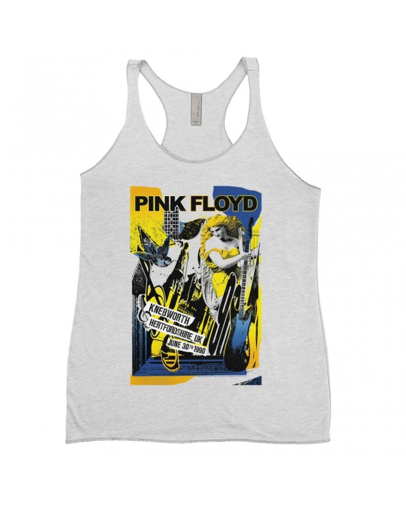 Pink Floyd Ladies' Tank Top | Live At Hertfordshire UK Collage Concert Poster Shirt $10.13 Shirts