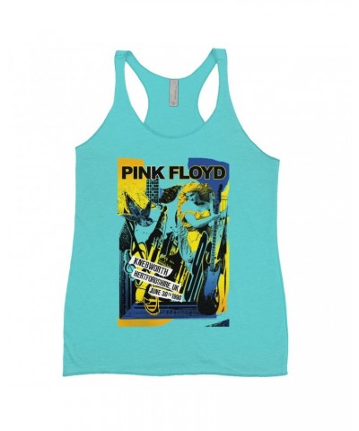 Pink Floyd Ladies' Tank Top | Live At Hertfordshire UK Collage Concert Poster Shirt $10.13 Shirts