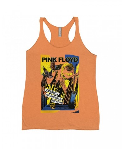 Pink Floyd Ladies' Tank Top | Live At Hertfordshire UK Collage Concert Poster Shirt $10.13 Shirts