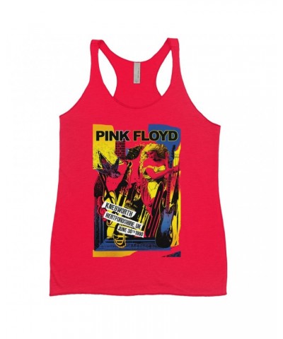 Pink Floyd Ladies' Tank Top | Live At Hertfordshire UK Collage Concert Poster Shirt $10.13 Shirts