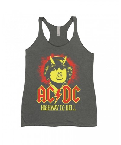 AC/DC Ladies' Tank Top | Red Yellow Angus Highway To Hell Design Shirt $11.58 Shirts