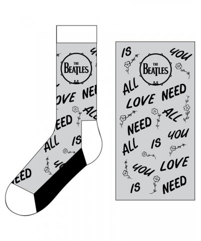 The Beatles Grey Socks - Aynil & Drum $3.37 Footware