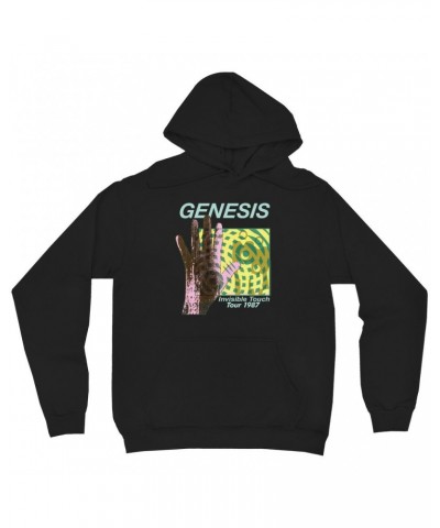 Genesis Hoodie | Modern 1987 Invisible Touch Album Design Hoodie $16.78 Sweatshirts