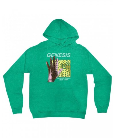 Genesis Hoodie | Modern 1987 Invisible Touch Album Design Hoodie $16.78 Sweatshirts