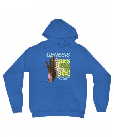 Genesis Hoodie | Modern 1987 Invisible Touch Album Design Hoodie $16.78 Sweatshirts