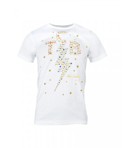 Elvis Presley TCB White Jeweled T-shirt $12.25 Shirts