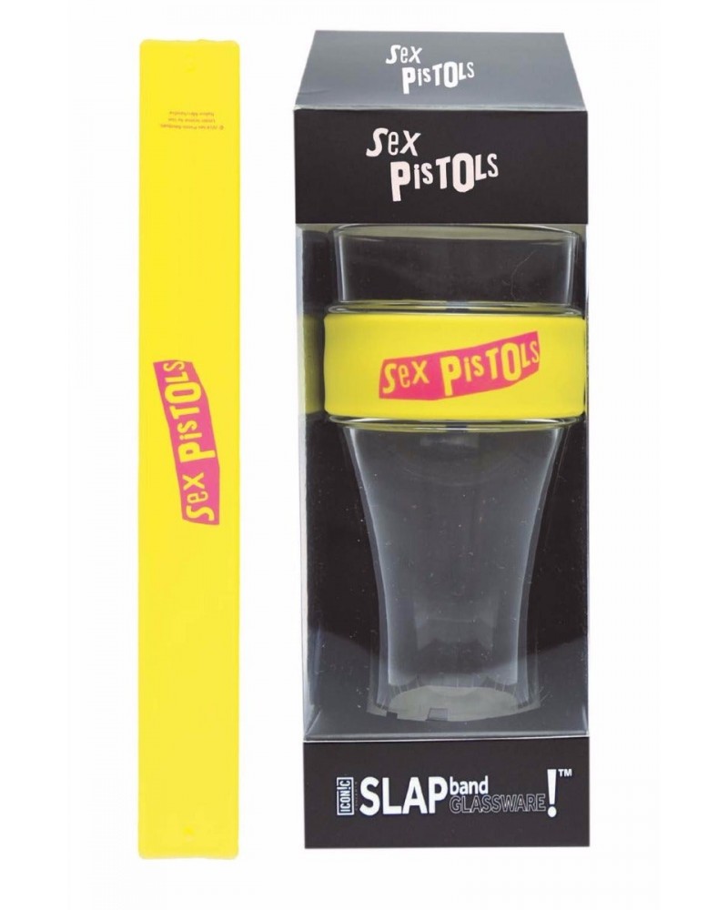 Sex Pistols Pink Logo Heavy Duty Slap Band Pint Glass $6.38 Drinkware