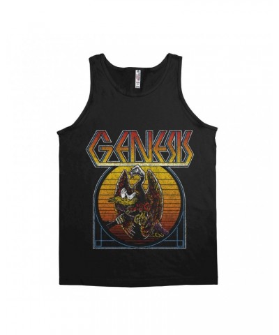 Genesis Unisex Tank Top | Retro Sunset Ombre Logo Distressed Shirt $10.48 Shirts