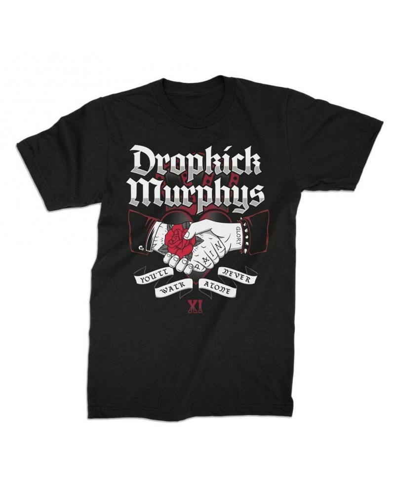 Dropkick Murphys Walk Alone Handshake Tee (Black) $10.92 Shirts