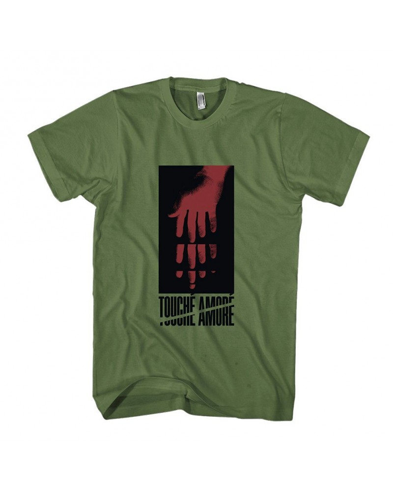 Touché Amoré Hand Reach Tee (Army Green) $9.18 Shirts