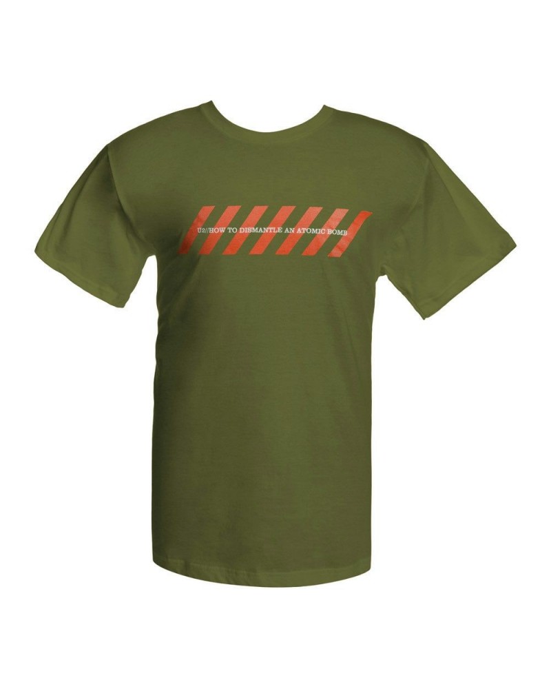 U2 Olive Green Chevrons Logo T-shirt $9.50 Shirts