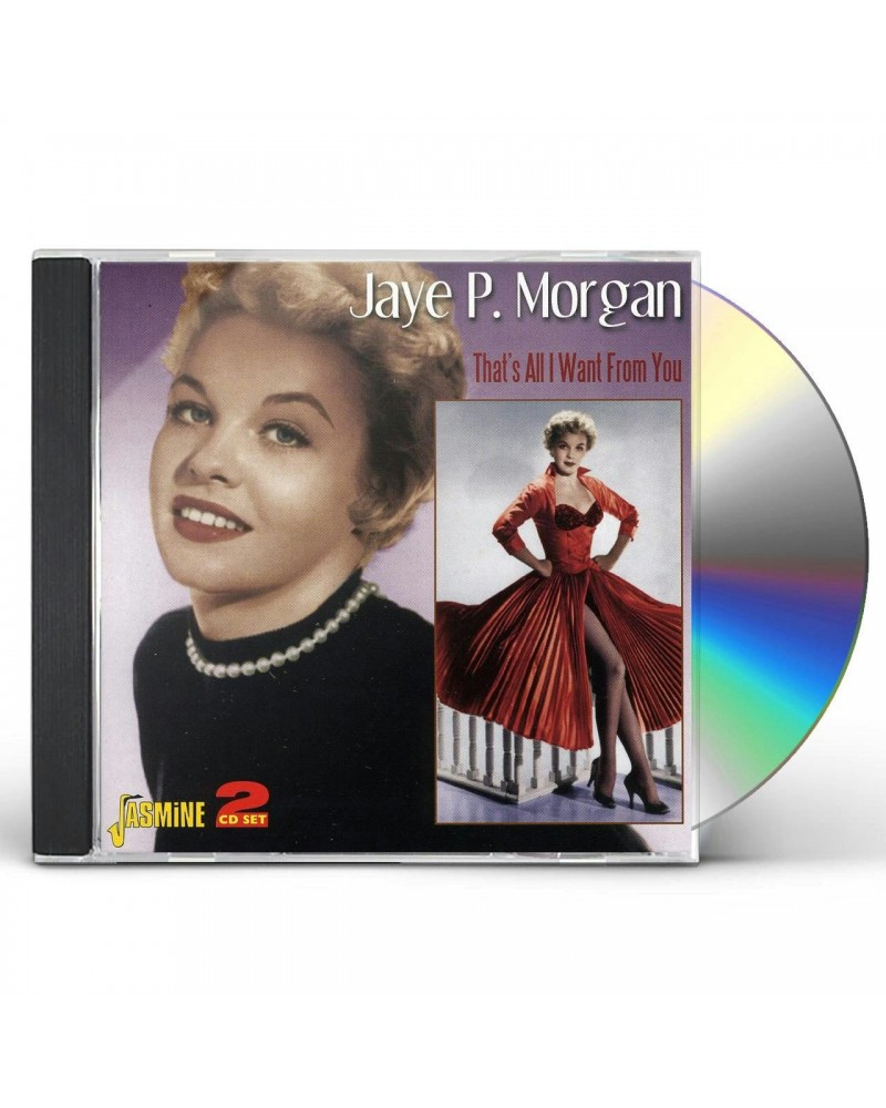 Jaye P. Morgan VERY BEST OF & THAT'S ALL I WANT FROM YOU CD $6.75 CD