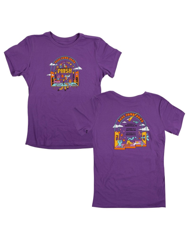 Phish Fall '23 Women's Synthesis Tee on Royal Purple $16.80 Shirts