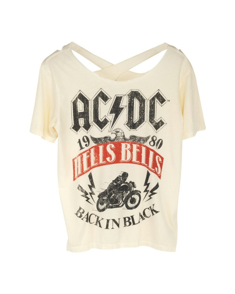 AC/DC "Hells Bells/Back in Black" White T-Shirt $10.41 Shirts