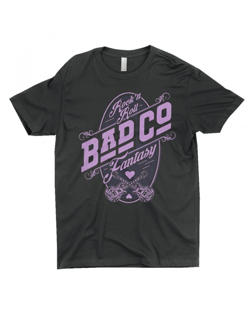 Bad Company T-Shirt | Rock N' Roll Fantasy Purple Shirt $9.73 Shirts