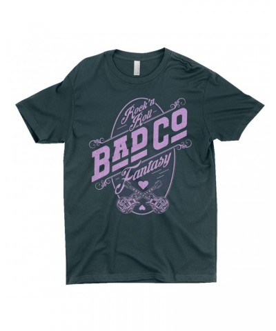 Bad Company T-Shirt | Rock N' Roll Fantasy Purple Shirt $9.73 Shirts