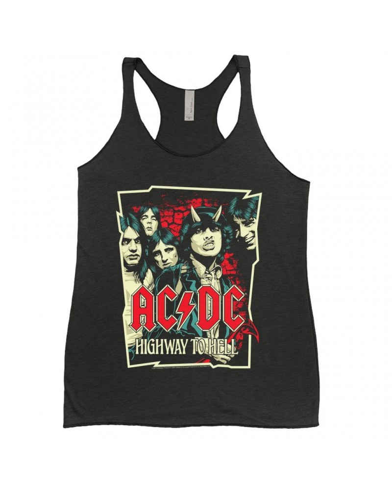 AC/DC Ladies' Tank Top | Highway To Hell Red Design Shirt $13.32 Shirts